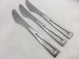3 Vintage Aperto Dinner Knife Supreme Cutlery Towle Stainless Steel 21404 Knives - $64.34