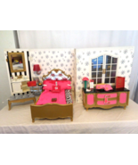 American girl doll Grand Hotel with Bedroom Bathroom Vanity Desk  + Acce... - £190.86 GBP