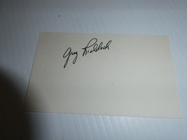 Vintage 1960s MLB Baseball Player Greg Riddoch Signed 3x5 Index Card - £14.13 GBP