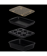 Thyme &amp; Table 4-Piece Stackable Non-Stick Toaster Oven Bakeware Set, Bla... - €33,19 EUR