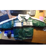New York Jets Child&#39;s Size 3T NFL Jacket Simulated Leather Nylon Interio... - $34.95