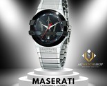 Maserati Potenza Mens Analog Stainless Steel Quartz SIlver watch R885310... - $162.17
