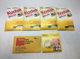 Kodak Set Of 5 Prepaid Processing Mailer PK59 PK36 Lens Cleaner Sheets Book 50 - £23.36 GBP