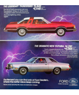 1978 Ford Thunderbird &amp; Futura Advertisement Vintage 75th Anniversary DW... - €25,75 EUR