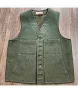 Vintage CC Filson Garment Mackinaw Wool Vest Style 20 Mens Size 40 Fores... - $192.06 CAD