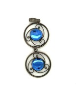 Vintage Sterling Signed Talleres de Los Ballesteros Mexico Blue Stone Pe... - $1,787.59 MXN