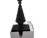 Stocking HolderBronze Christmas Tree 9.25 inch Metal Padded Xmas - $19.64