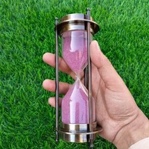 Clessidra con timer per sabbia in ottone nautico con decorazione per la... - £49.93 GBP