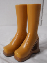 Bratz Doll 2002 XPress It Yasmin Brown Tall Chunky Heeled Boots - £5.53 GBP