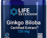 GINKGO BILOBA CERTIFIED EXTRACT 120mg 365Cap MEMORY BRAIN SUPPORT LIFE E... - £29.64 GBP