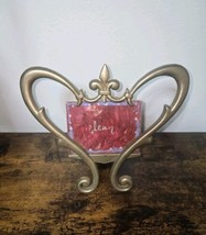 Charpente Vintage Brass Heart Shaped Picture Frame - $30.83