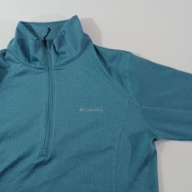 Columbia XK4092 Omni-Wick Men’s Teal 1/4 Zip Pullover Sweatshirt Size Medium image 4