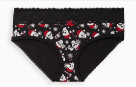 NWT Torrid Mid Rise Hipster Panties Underwear Wide Lace Christmas Santa ... - $19.80