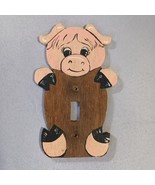 Farmhouse Country Pig Light Switch Plate Cover Wood Handcrafted And Pain... - €8,55 EUR