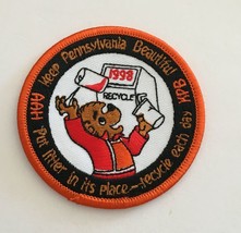 Berenstain Bears Keep Pennsylvania Beautiful Recycle 1998 Embroidered Patch - $10.00