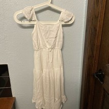 Sleeveless Lined Art Class White Rayon Dotted Sundress  Girls Size 4/5 NWT! - £10.45 GBP