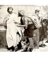 Aristides The Just Banishment 1913 Greek Plate Print 2 Page History DWAA14 - $39.99
