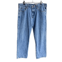 Wrangler Straight Jeans 34x29 Men’s Light Wash Pre-Owned [#1384] - £9.44 GBP