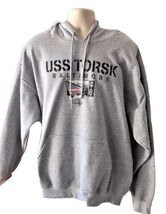 Gildan Heavy Blend USS Torsk Baltimore Gray Sweatshirt Hoodie Extra Larg... - $84.99