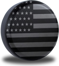 Jusen American Flag Spare Tire Cover Fit for Jeep Wrangler Rv SUV Truck Travel T - £20.02 GBP