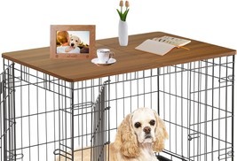 Foldable Dog Crate Table Topper, 48 Inches Wooden Dog Kennel Table Toppe... - $77.99