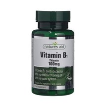 Natures Aid Vitamin B1 Thiamin Hydrochloride 100mg - Pack of 90 Tablets  - $16.00