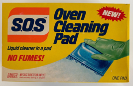 Vintage 1983 SOS Oven Cleaning Pad Sealed NOS One Pad - £18.59 GBP