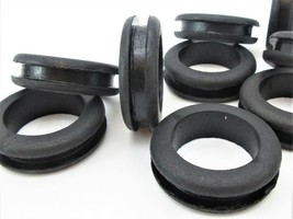 1 1/4” x 7/8” ID w 3/16” Outer Groove Rubber Grommet for Wire Cord Oil Resistant - £9.92 GBP+