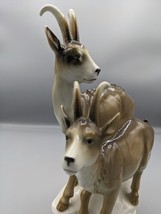 1920s Antique Neutettau German Rare Porcelain Figurine Alpine Goats Family 9&quot; - £111.47 GBP