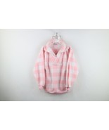 Vintage 90s Streetwear Womens Small Distressed Fleece Half Zip Pullover ... - $823.67 MXN