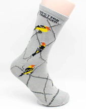 Western Tanager Bird Lover Birding Birdwatcher Novelty Socks - $13.99