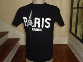 Black Paris France Eiffel Tower VacationT-shirt  Womens XL Very Nice PARIS - £15.50 GBP