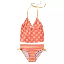 St. Tropez Swimwear Girls Dots And Stripes Tankini Set NEW WTAG - $15.00