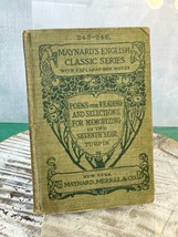 1907 Maynard&#39;s English Classic Series Poems &amp; Reading In The 7th Year-Turpin - £11.39 GBP