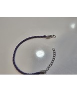 Leather Lace Braided Bracelet - £7.70 GBP