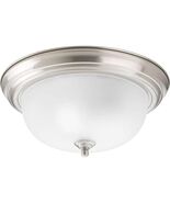 Progress Lighting 2-Light Brushed Nickel Flush Mount Brushed Nickel P392... - €21,48 EUR