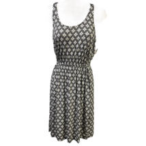 Old Navy Womens Sundress Black White Geometric Stretch Sleeveless Summer XS New - £22.08 GBP