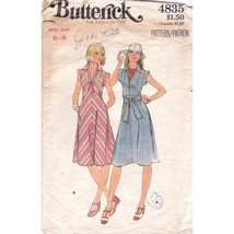 Vintage Sewing PATTERN Butterick 4835, Misses 1977 Dress and Belt, Size 6-8 - $17.42