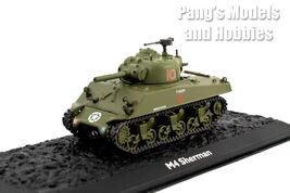M4 Sherman Medium Tank &amp; Display Case - US ARMY - 1/72 Scale Model - $34.64