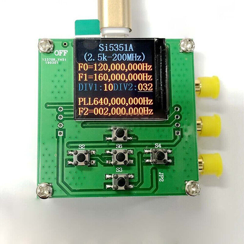 For SI5351A Clock Signal Generator +STM32+TFT Square Wave Frequency Gene... - $37.17