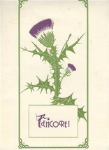 Encore Restaurant Breakfast Menu Hyatt Hotels 1984 Thistle Covers  - £13.77 GBP