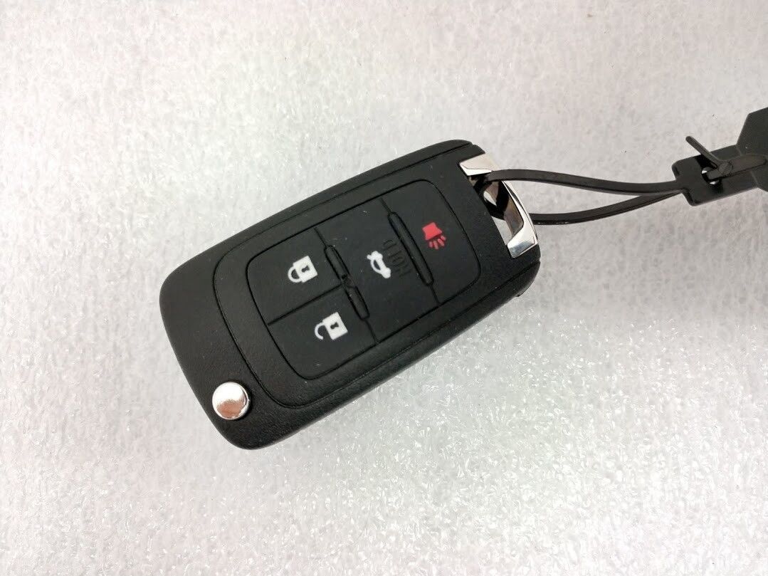 Primary image for GM 2014+ OEM keyless entry flip fob +key blank. Door lock, unlock hatch 4 button