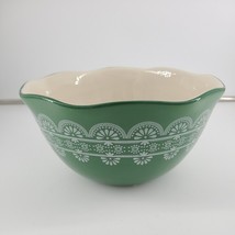 Pioneer Woman Green 9&quot; Serving Mixing Bowl Scalloped Rim - $315.95 MXN