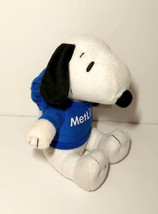 Peanuts Snoopy MetLife With backpack 6&quot; Plush Doll 2014 Very Rare - £12.52 GBP