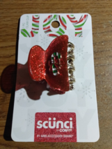 Fancy Candy Cane Claw Style Hair Clips Scunci NWT - £4.88 GBP