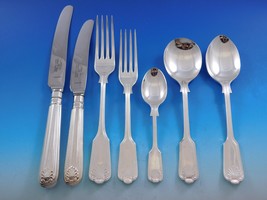 Fiddle Shell by Kenneth Bright English Silverplated Flatware Set Service 33 pcs - £1,261.98 GBP