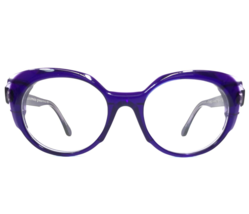 Struktur Gafas Monturas The ELIXIR Purple Clear Ojo de Gato Redondo Grueso - £257.52 GBP