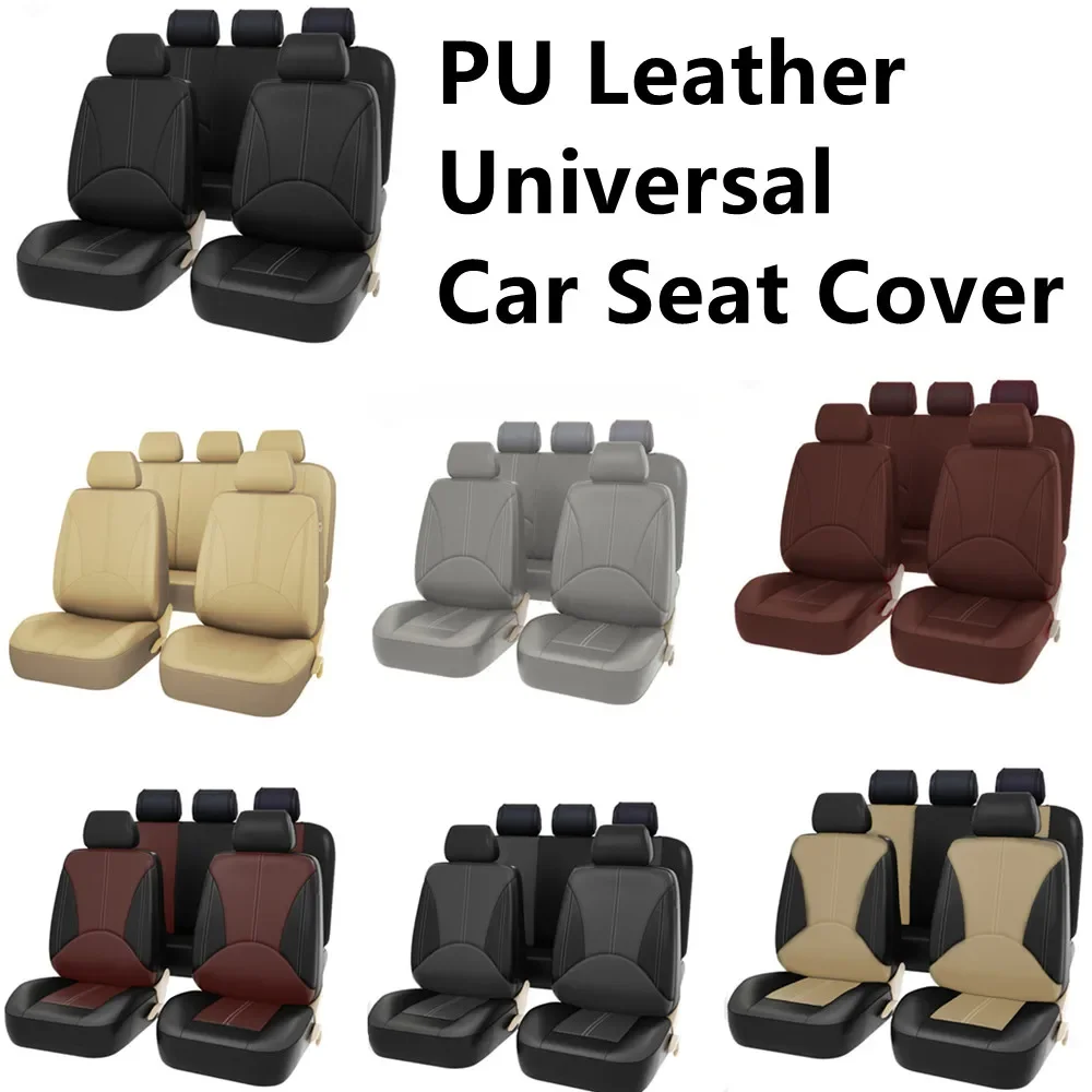 2/5Seats PU Leather Car Seat Covers For Honda Accord City Civic CRV CRZ Elysion - £36.03 GBP+