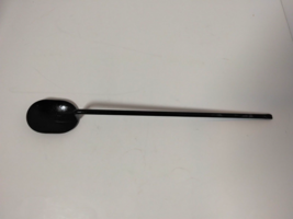 Primitive Iron Metal Ladle - Black -One end flattened, Spoon Head is Oval 15.75&quot; - £22.20 GBP