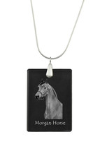 Morgan,  Horse Crystal Pendant, SIlver Necklace 925, High Quality - $37.99